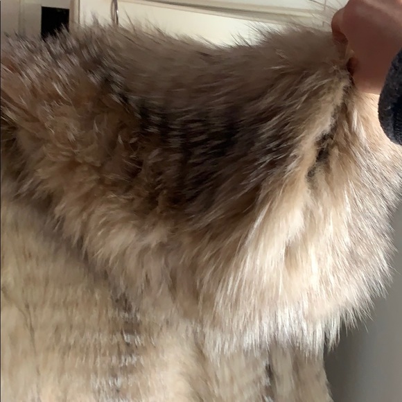 AMAZING Sonia Rykiel hooded Fox Fur jacket buttons - Picture 7 of 8